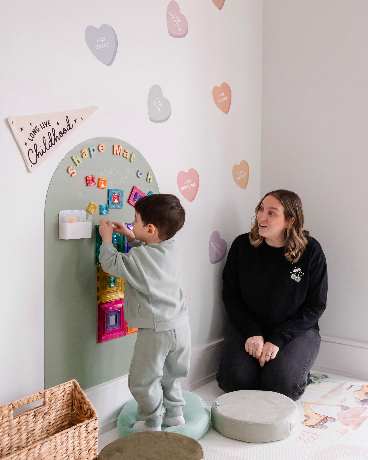 Magic Playwall - Original Arch Magnetic Wall Decal for Kids