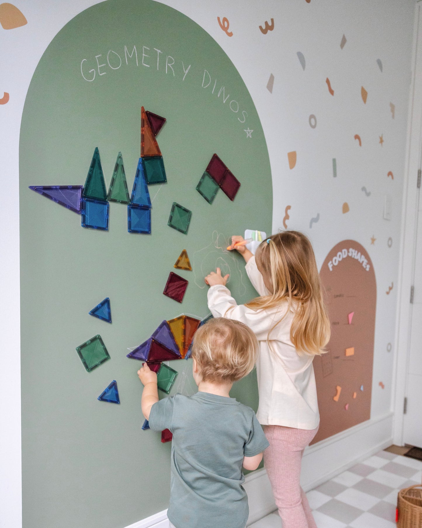 JUMBO Magic Playwall - Arch Magnetic Wall Decal for Kids