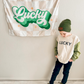 Lucky Checkered St. Patty's Banner