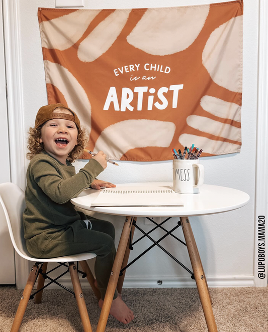 Every Child Is An Artist Banner (Brown)