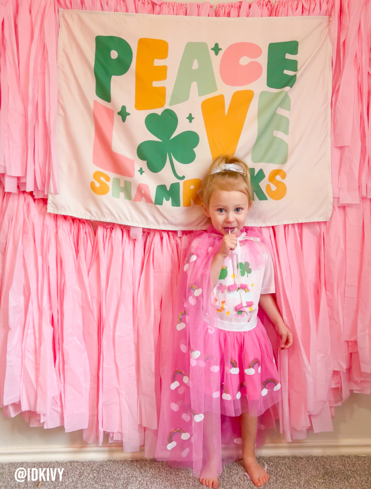 Peace Love Shamrocks Banner