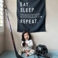 Eat Sleep Hockey Banner