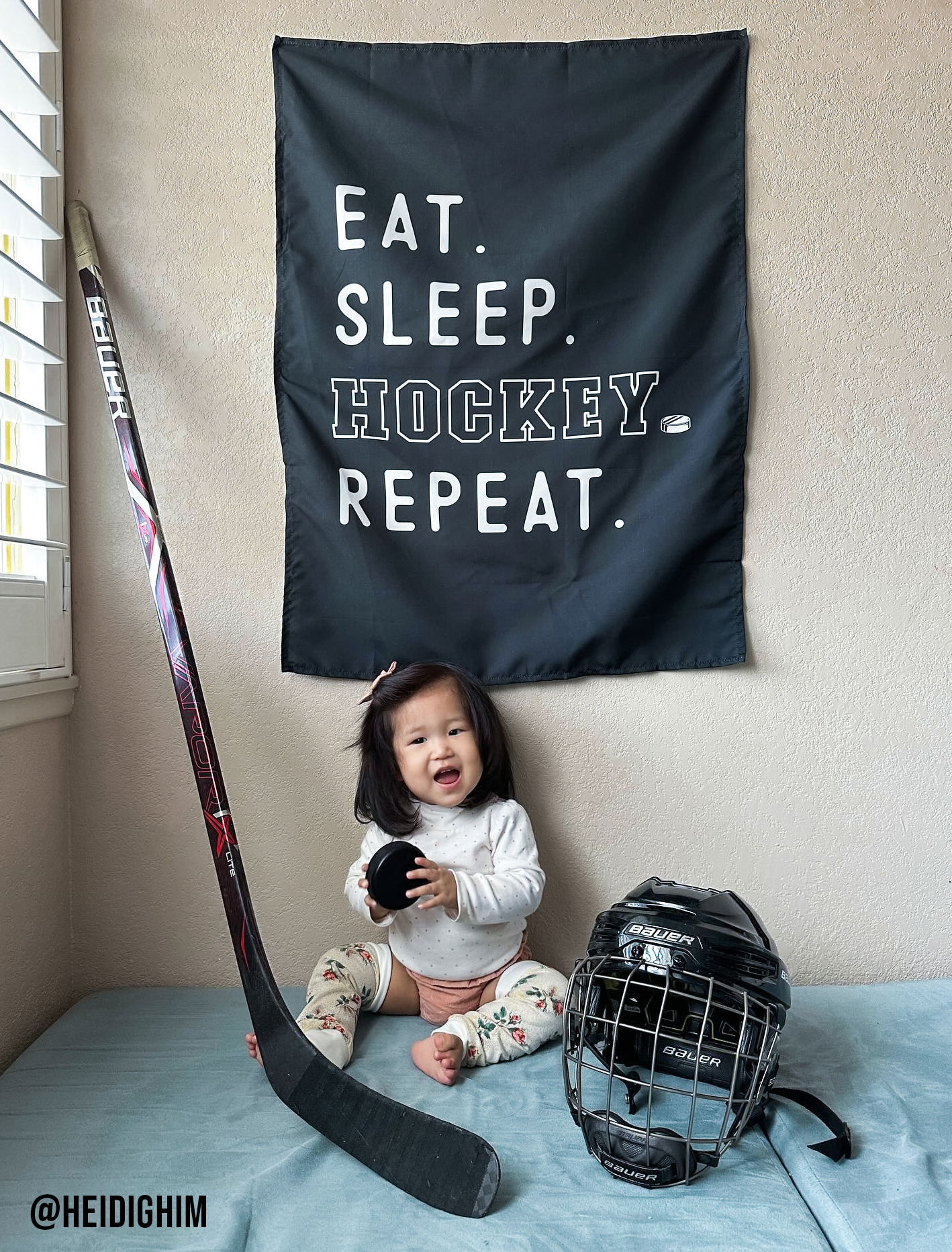 Eat Sleep Hockey Banner