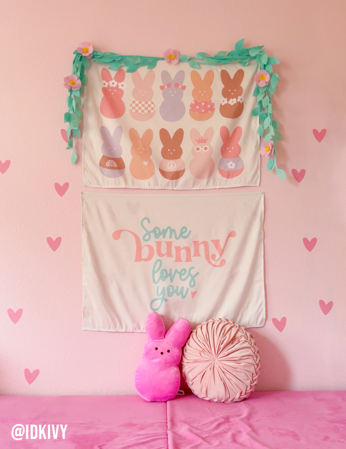 Marshmallow Peeps Banner (Pink)