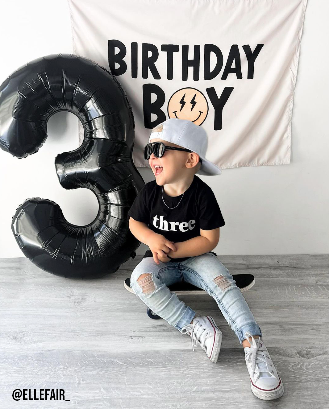 Birthday Boy Banner (Smiley)