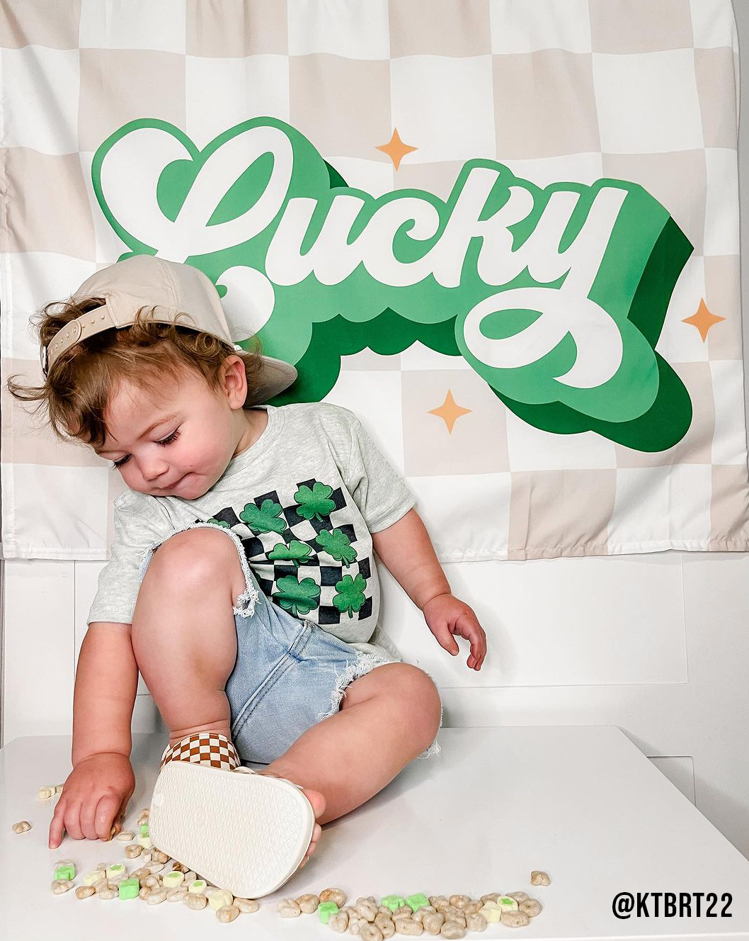 Lucky Checkered St. Patty's Banner