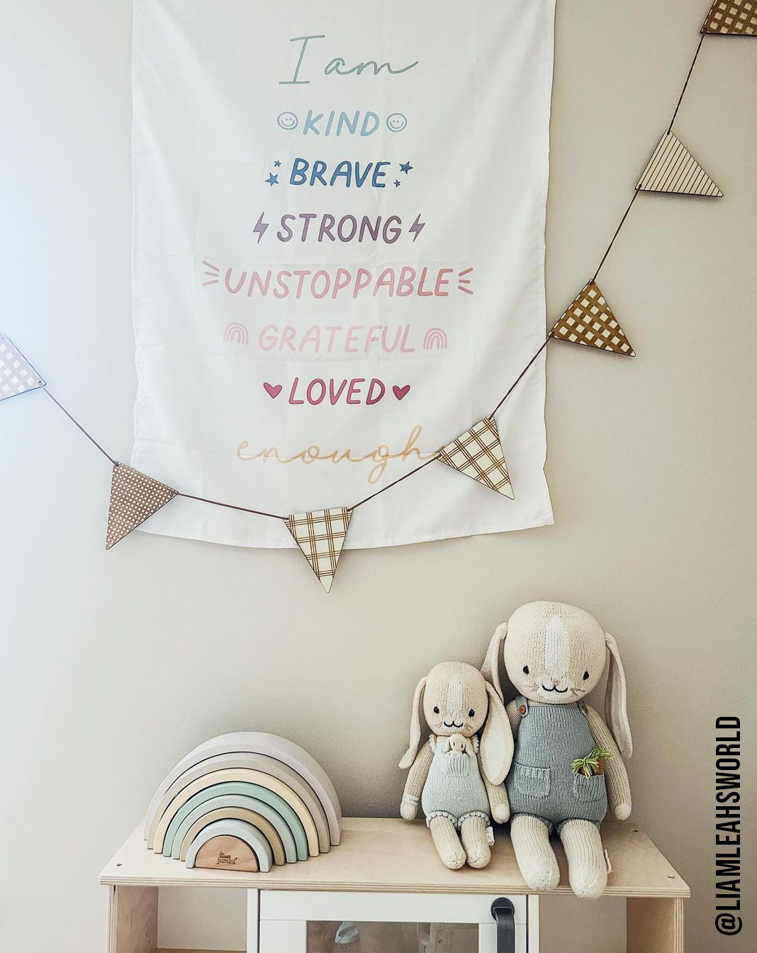 Affirmations Banner (Muted Rainbow)