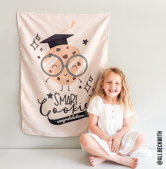 Graduation Smart Cookie Banner (Pink)