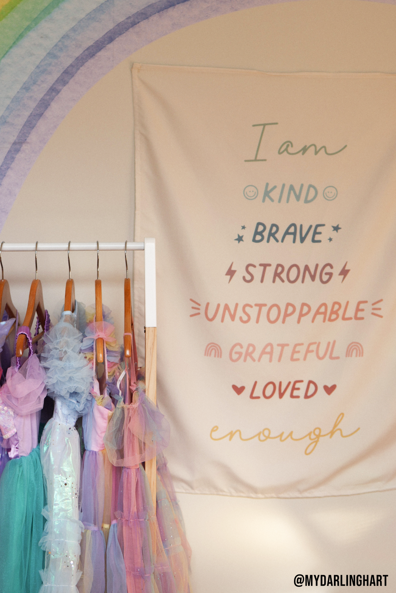 Affirmations Banner (Muted Rainbow)