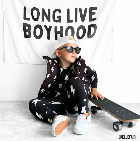 Long Live Boyhood Banner (Natural)