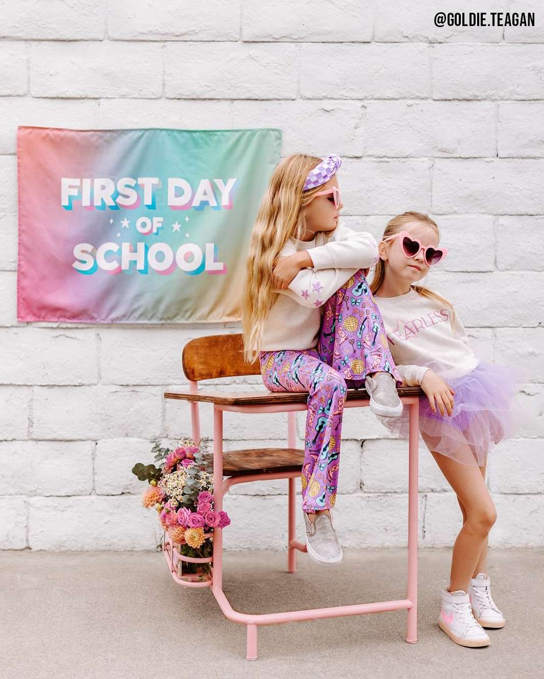 First / Last Day of School (Rainbow) Reversible Banner