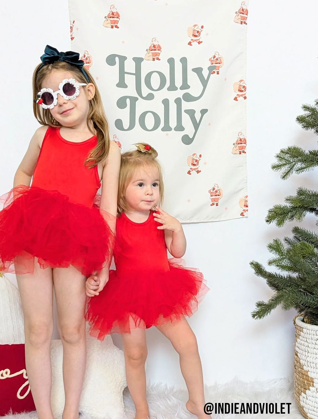 Holly Jolly Santa Banner