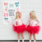 Jingle Bow Rock Banner