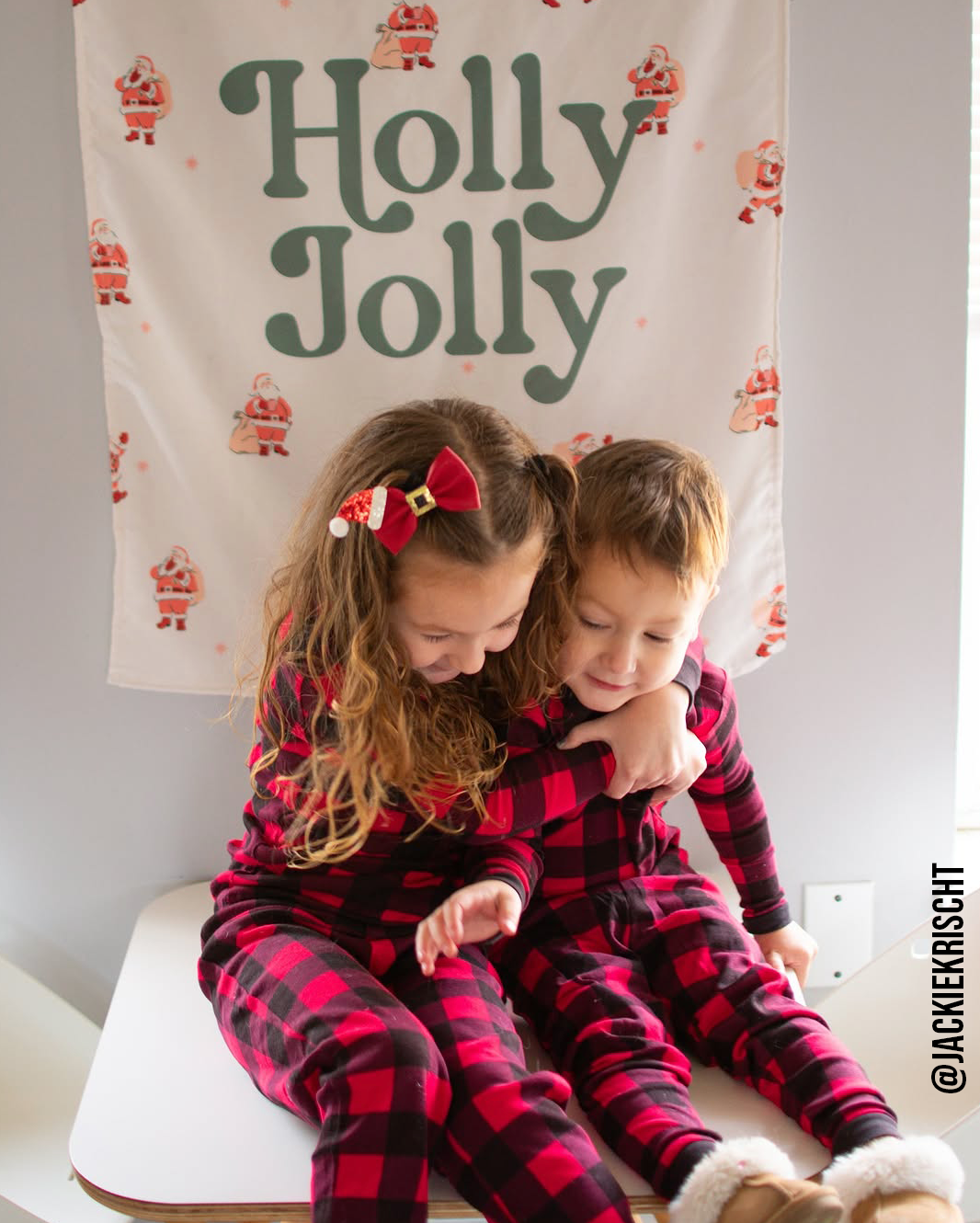 Holly Jolly Santa Banner