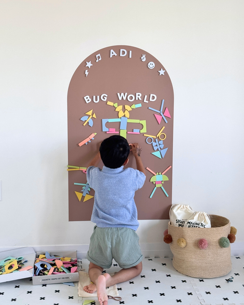 Magic Shape Set - Soft Foam Magnetic Shapes for Building and Play