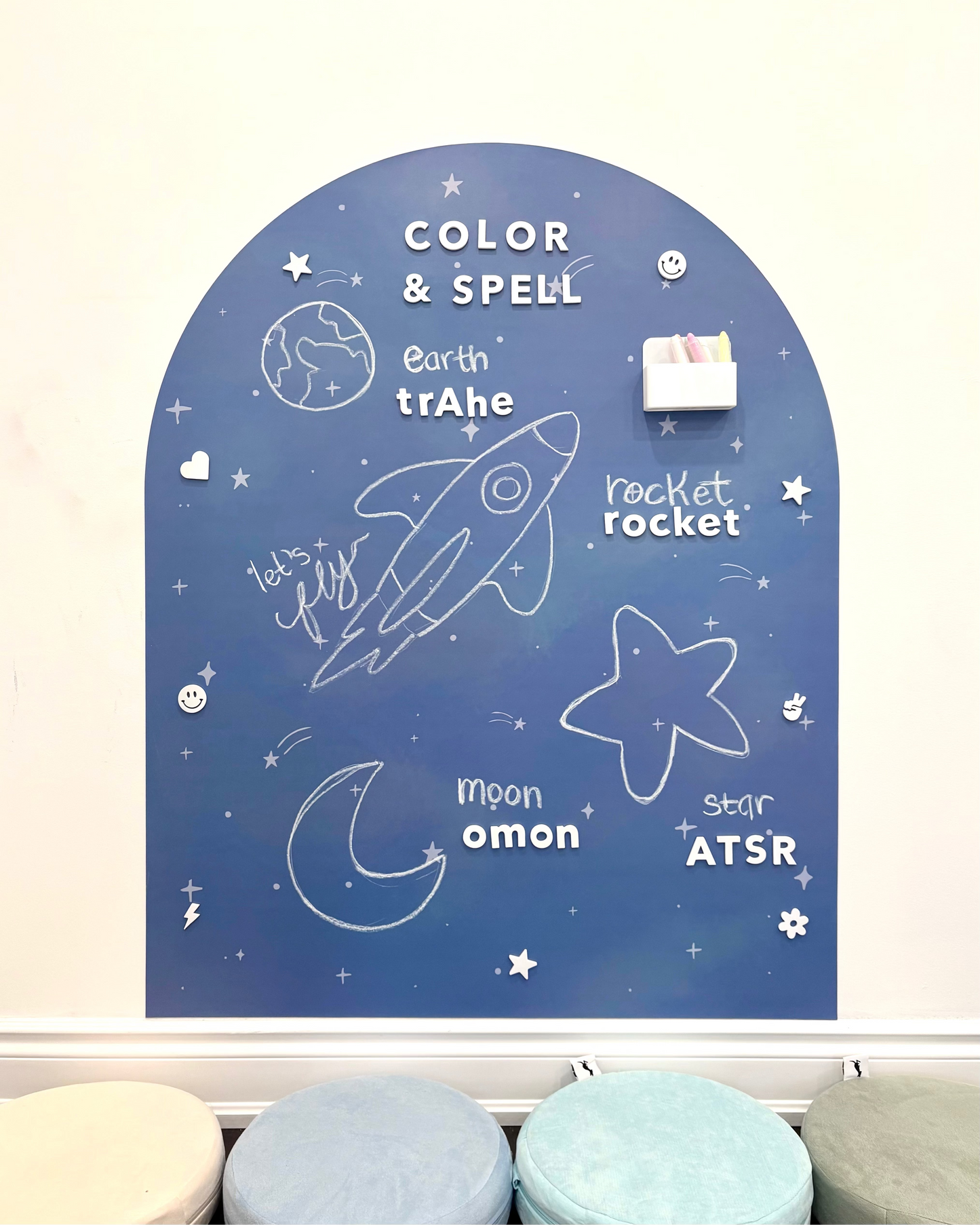 MEGA Magic Playwall - Arch Magnetic Wall Decal for Kids