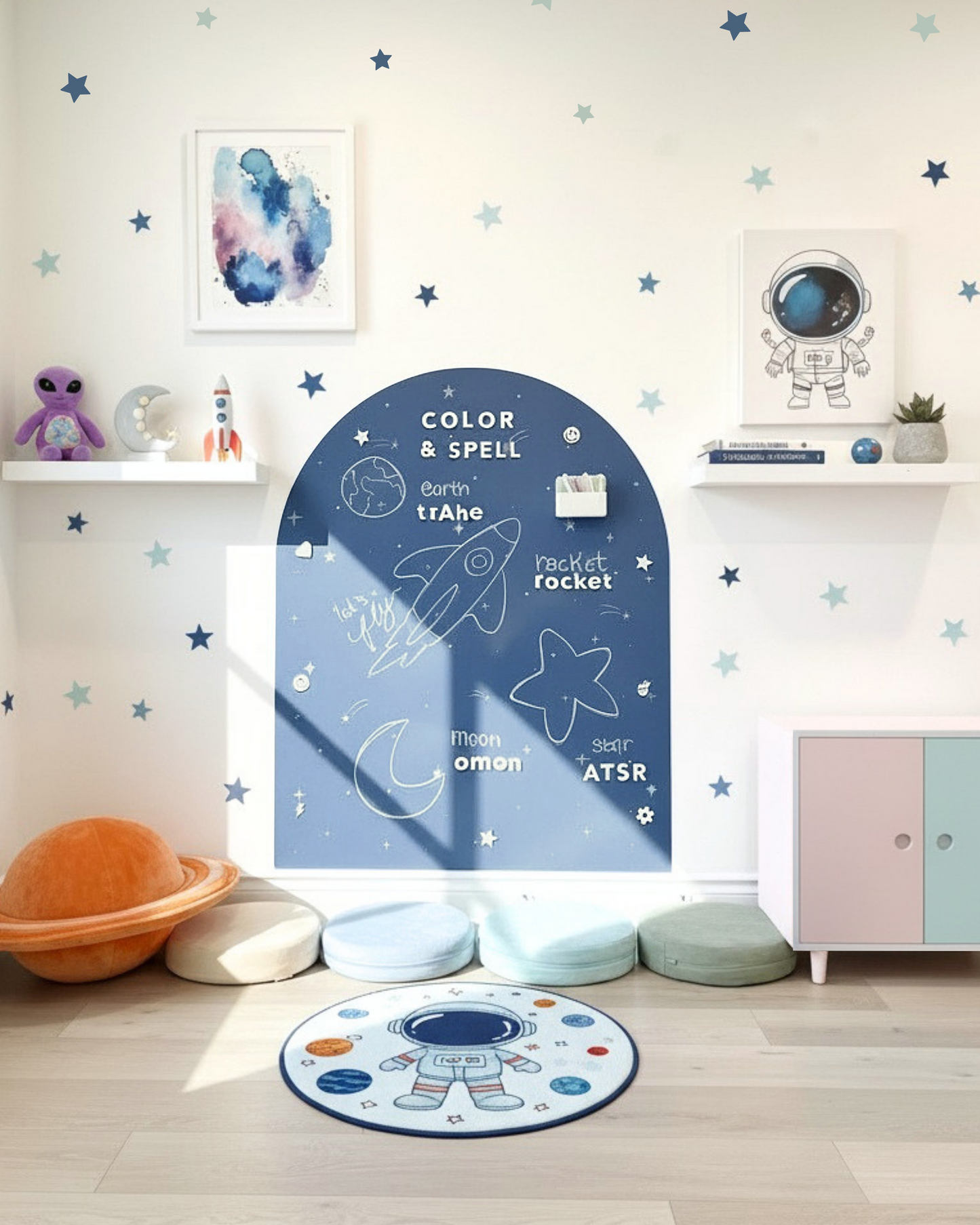 MEGA Magic Playwall - Arch Magnetic Wall Decal for Kids