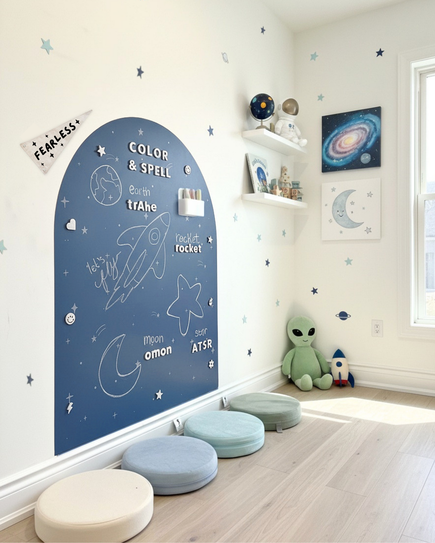 MEGA Magic Playwall - Arch Magnetic Wall Decal for Kids