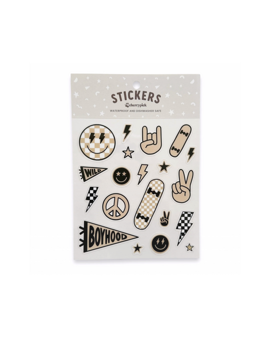 Boyhood Waterproof Sticker Sheet