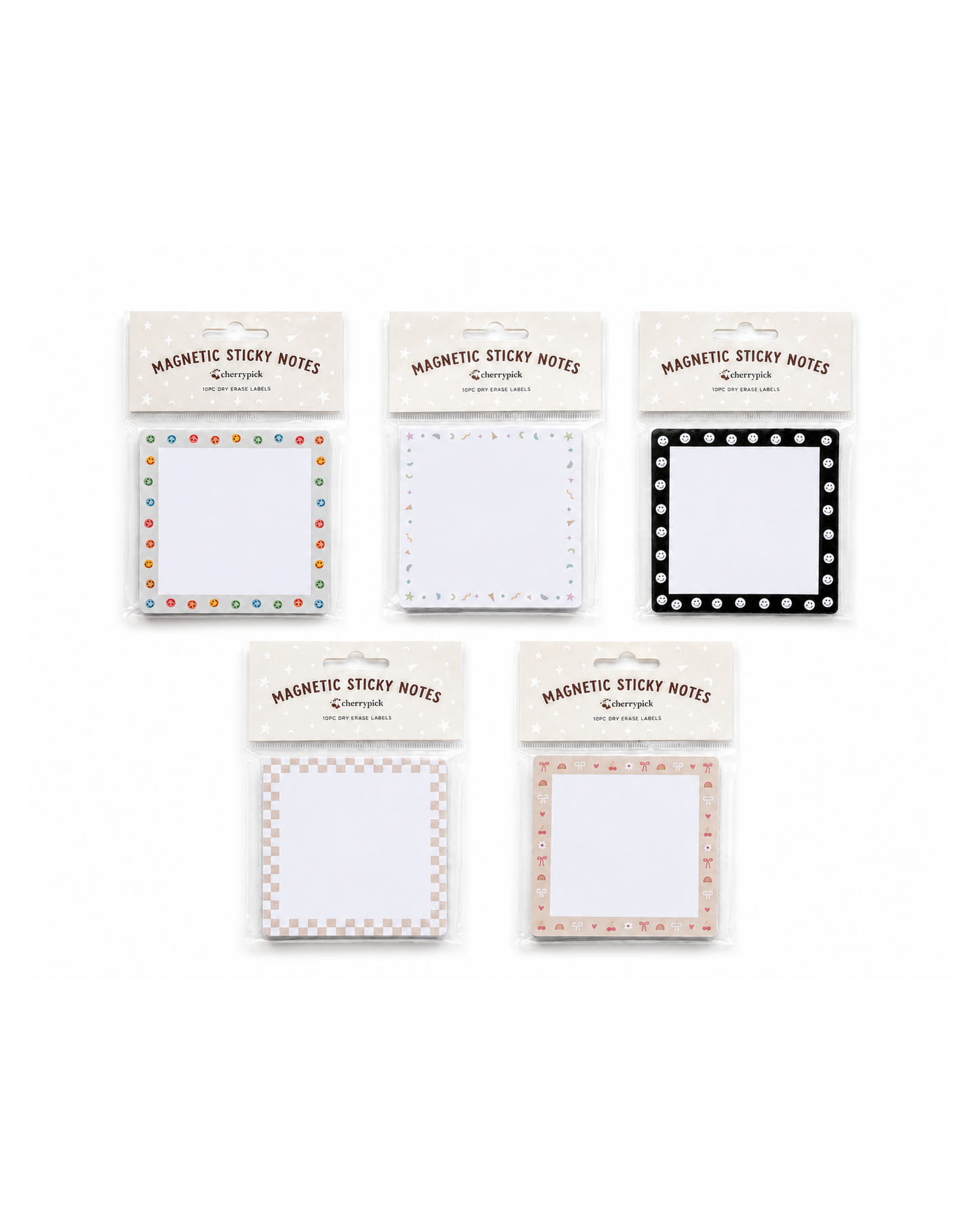 Magnetic Sticky Notes (10pc Dry Erase Labels)