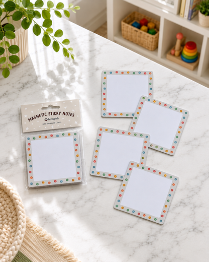 Magnetic Sticky Notes (10pc Dry Erase Labels)