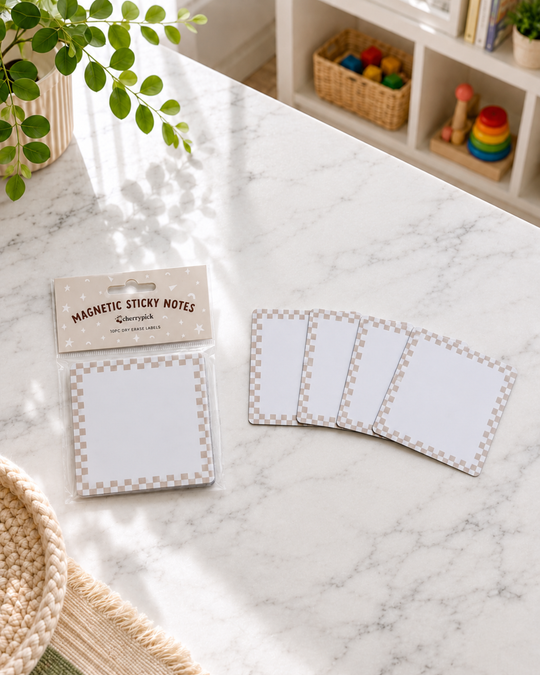 Magnetic Sticky Notes (10pc Dry Erase Labels)