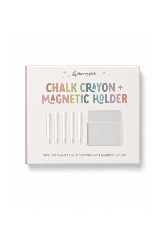 Dustless Chalk Crayons + Magnetic Holder Bundle for Magic Playwall