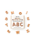 Wooden Magnetic Letters Set (60 pcs)