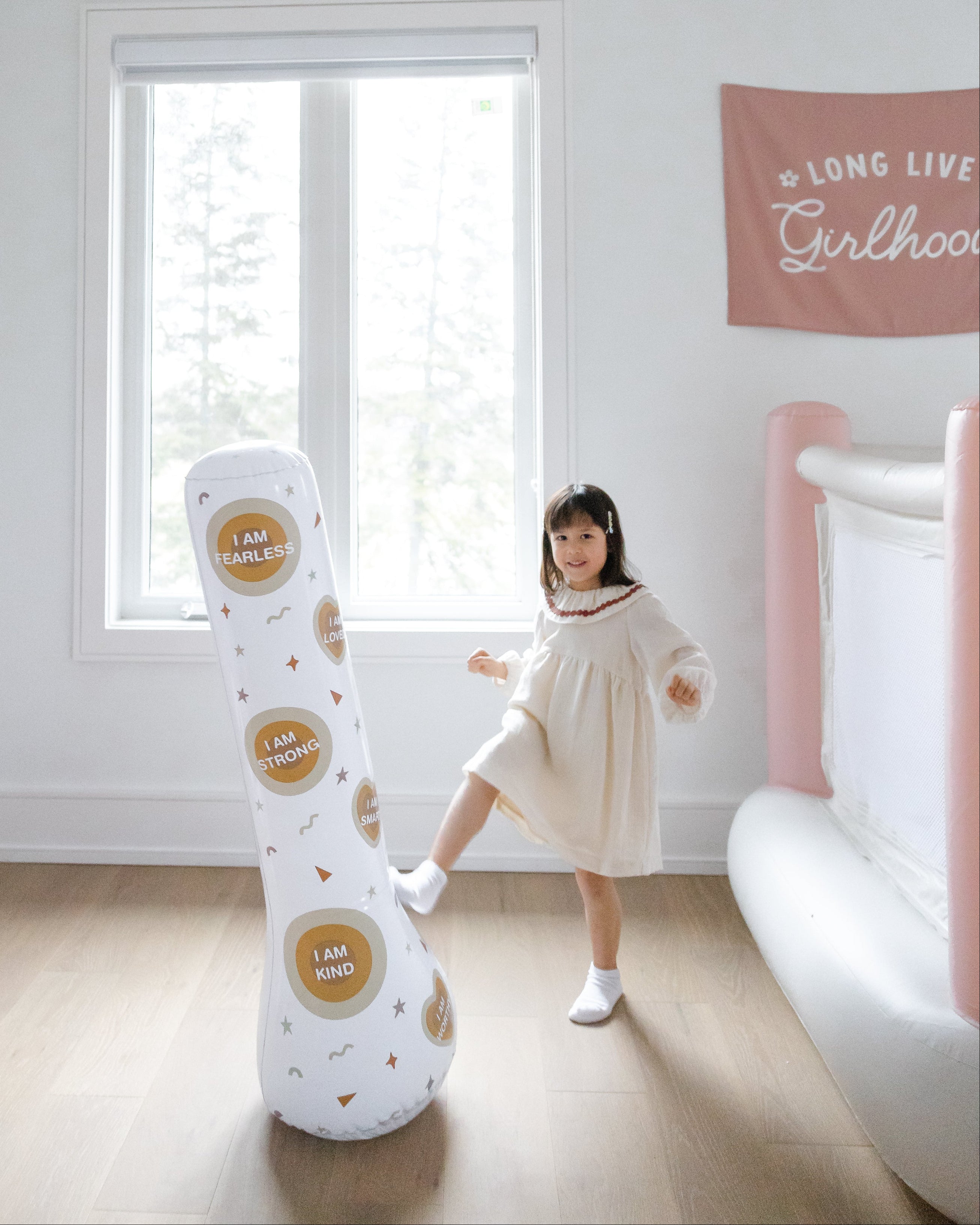 Magic Puncher - Inflatable Punching Bag for Kids with Positive
