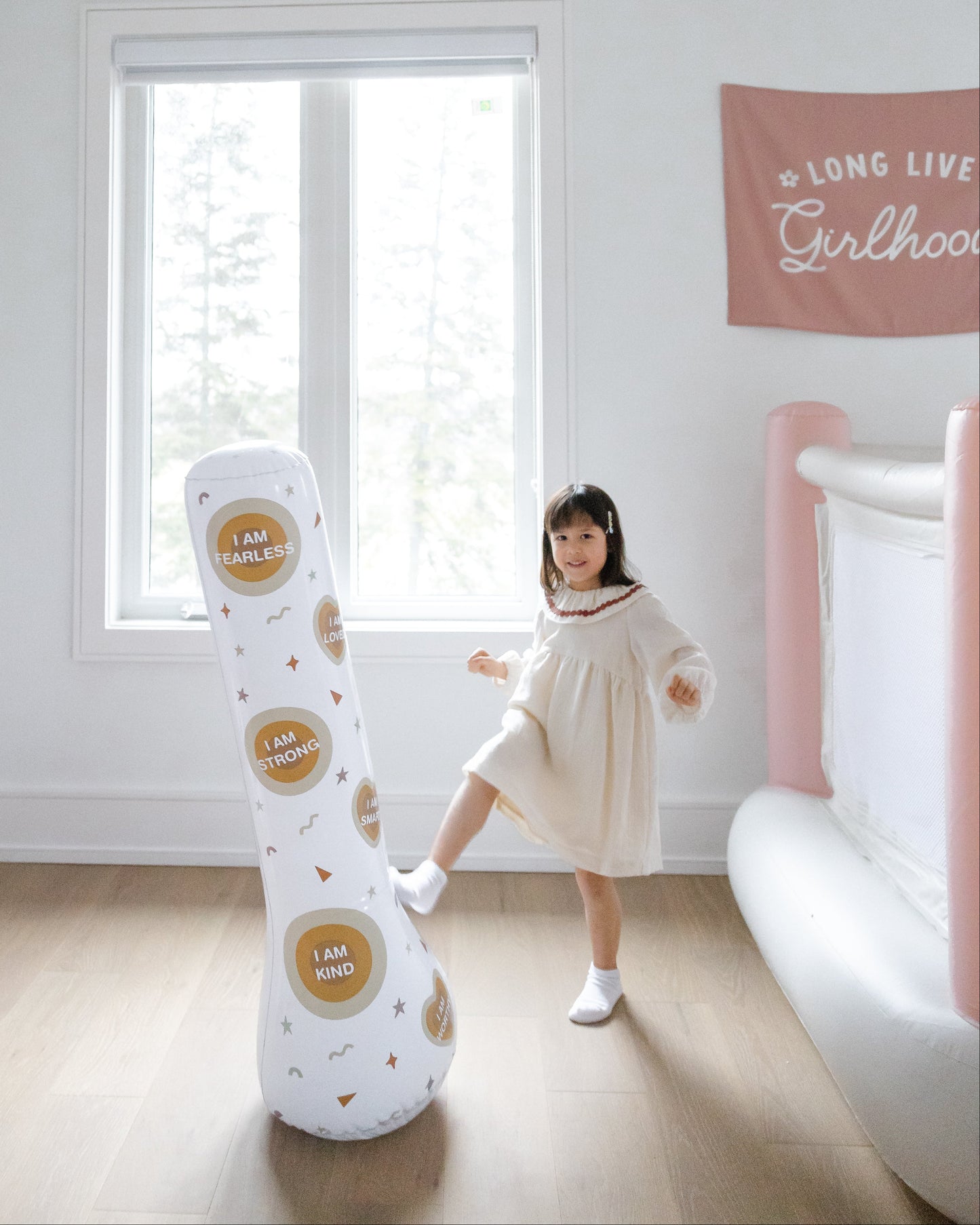 Magic Puncher - Inflatable Punching Bag for Kids with Positive Affirmations