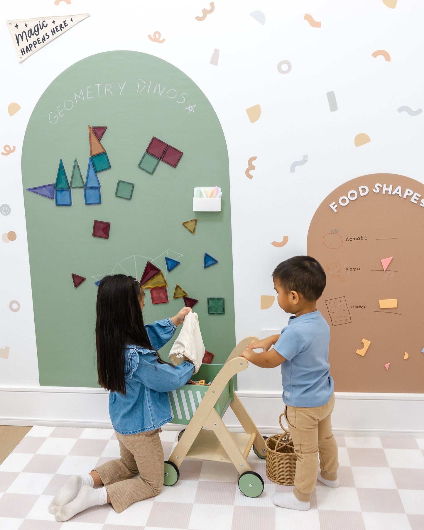 JUMBO Magic Playwall - Arch Magnetic Wall Decal for Kids
