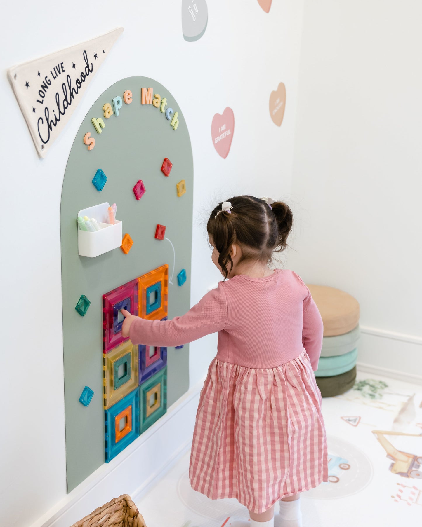 Magic Playwall - Original Arch Magnetic Wall Decal for Kids
