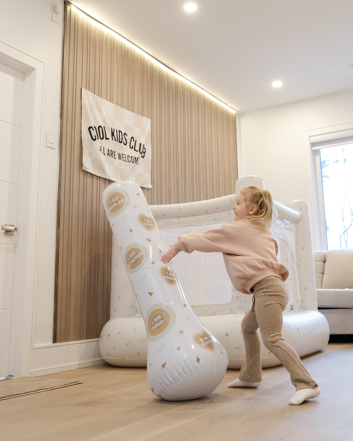 Magic Puncher - Inflatable Punching Bag for Kids with Positive Affirmations