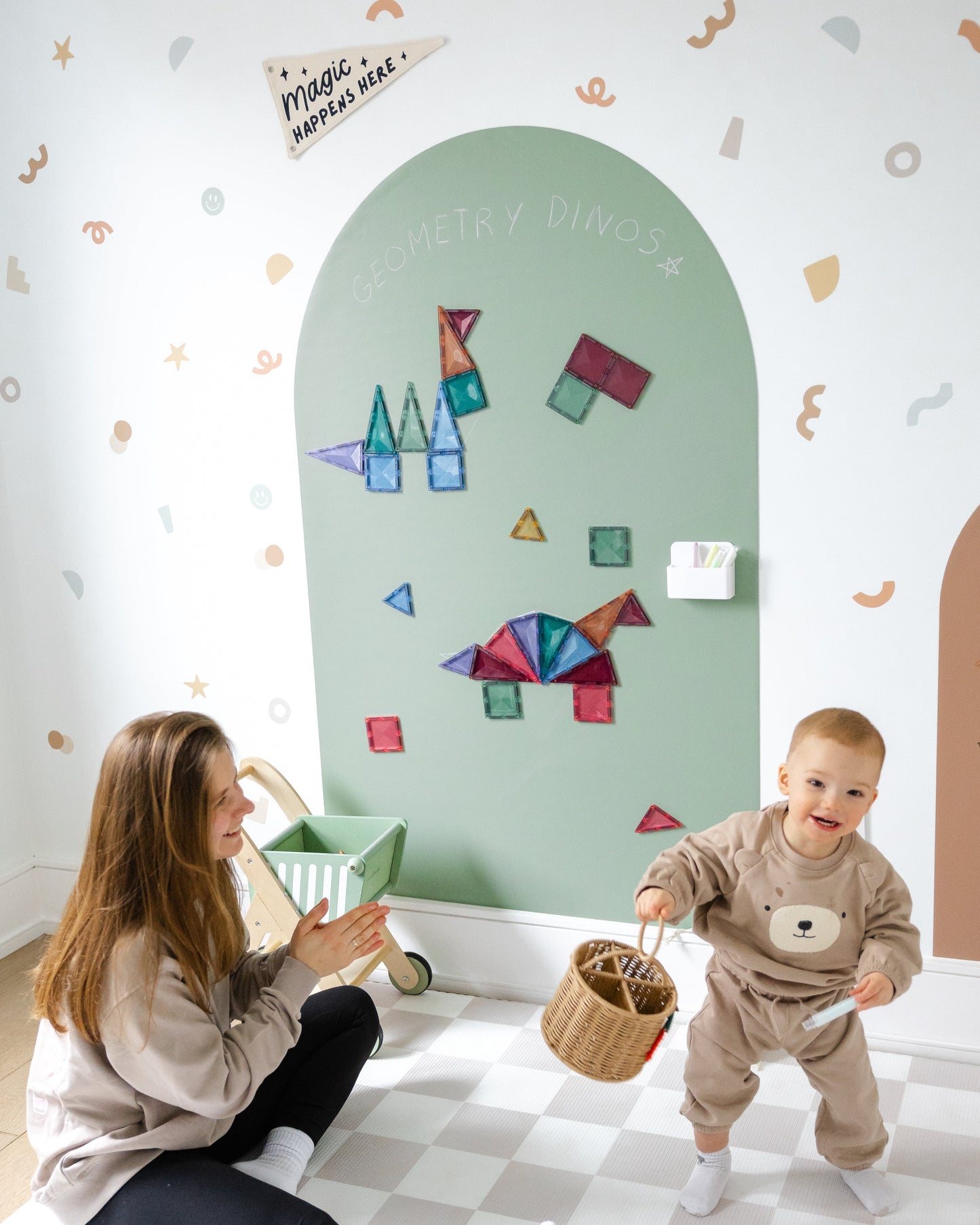 JUMBO Magic Playwall - Arch Magnetic Wall Decal for Kids