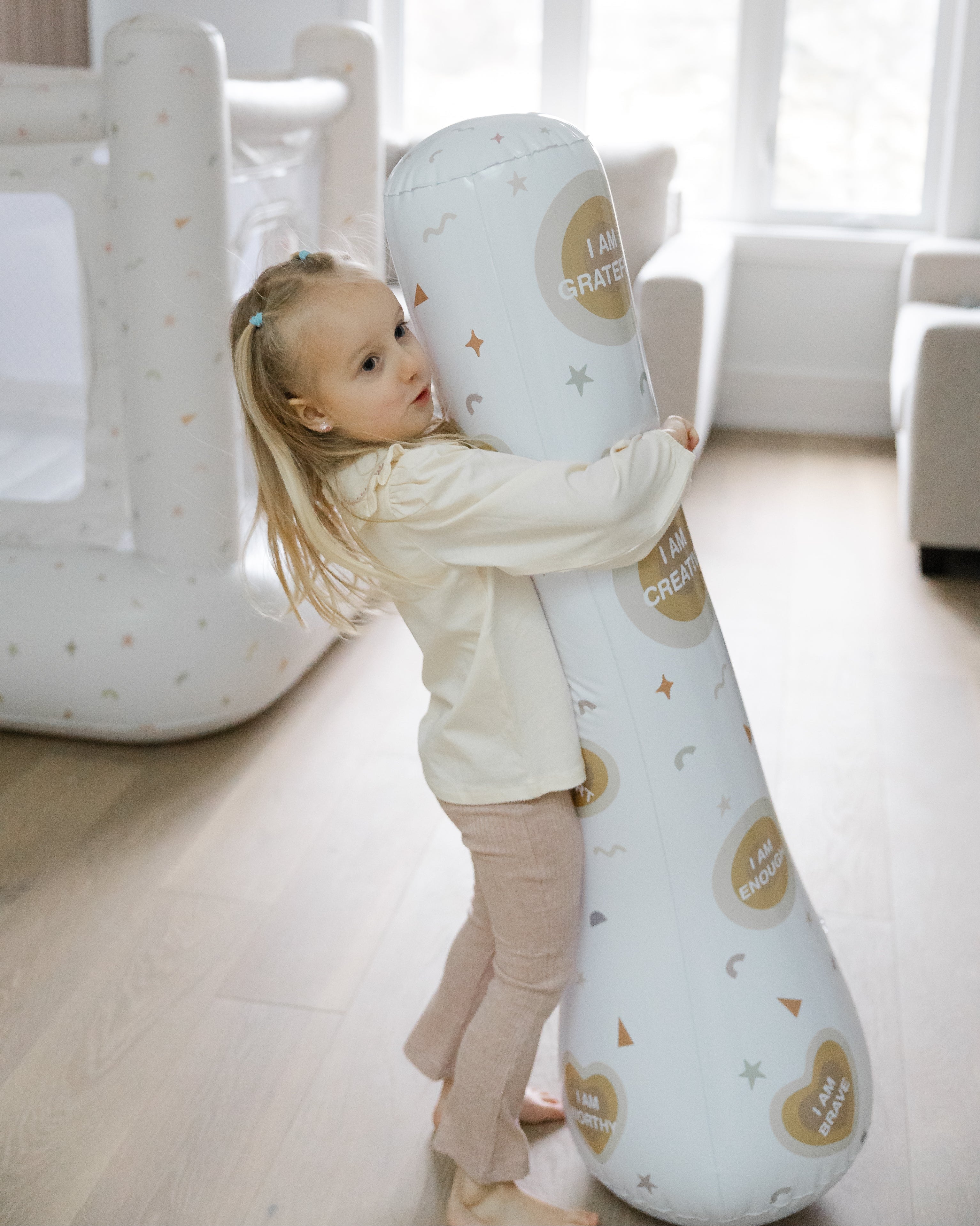 Magic Puncher - Inflatable Punching Bag for Kids with Positive