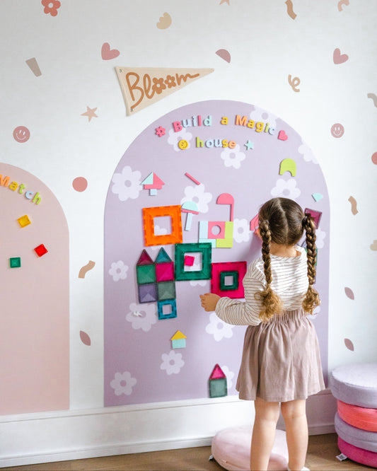 MEGA Magic Playwall - Arch Magnetic Wall Decal for Kids
