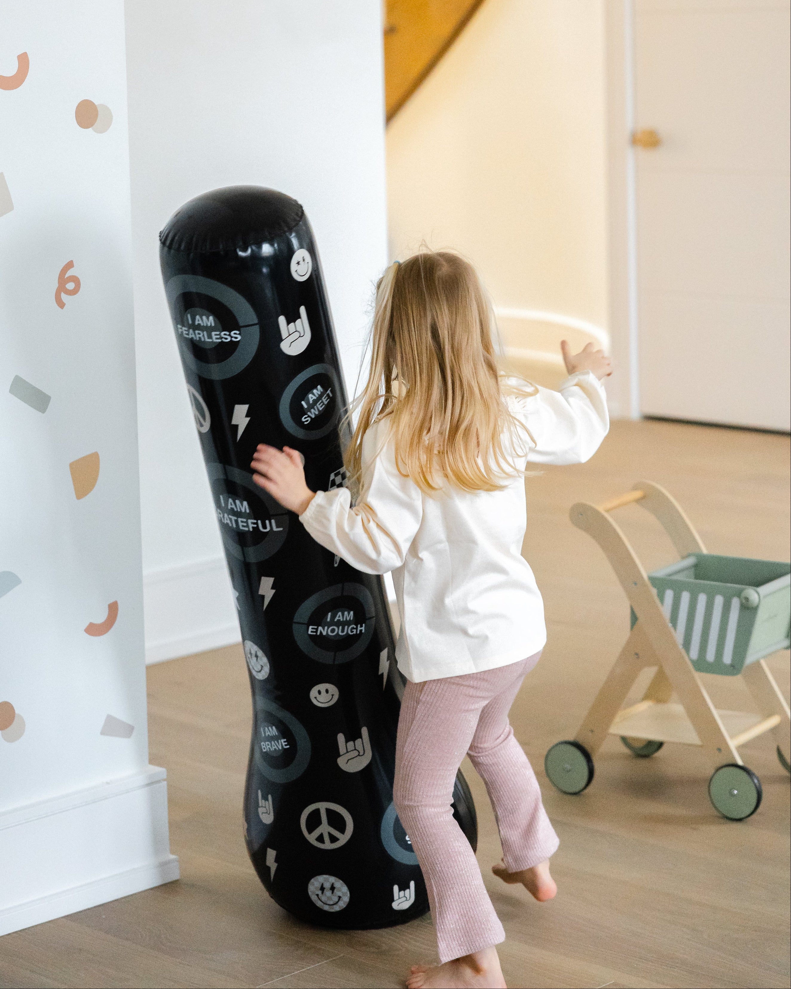 Magic Puncher - Inflatable Punching Bag for Kids with Positive