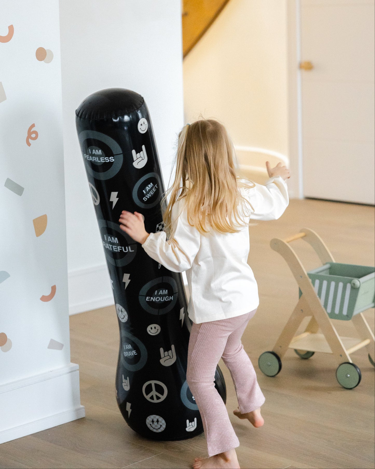 Magic Puncher - Inflatable Punching Bag for Kids with Positive Affirmations