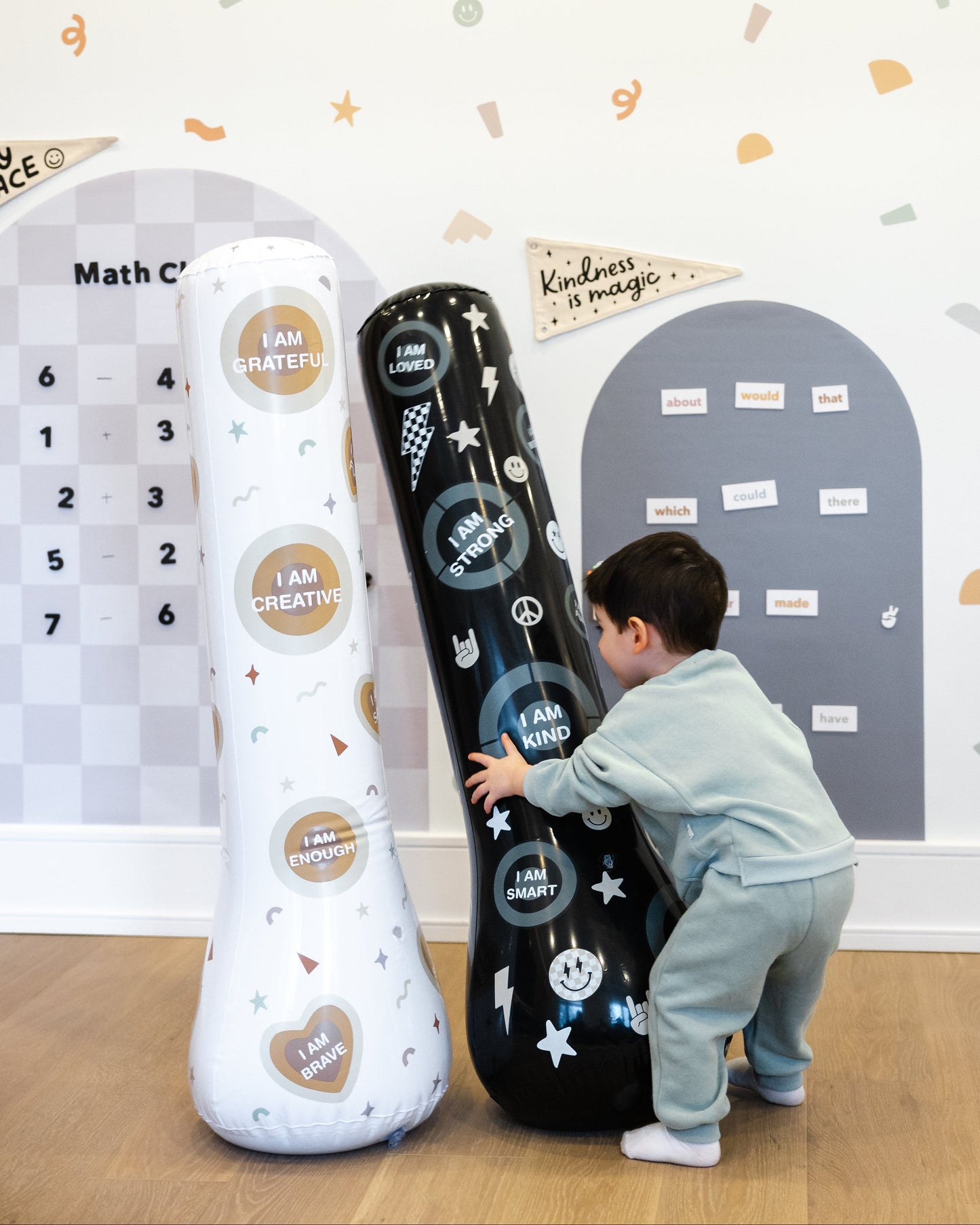 Magic Puncher - Inflatable Punching Bag for Kids with Positive Affirmations