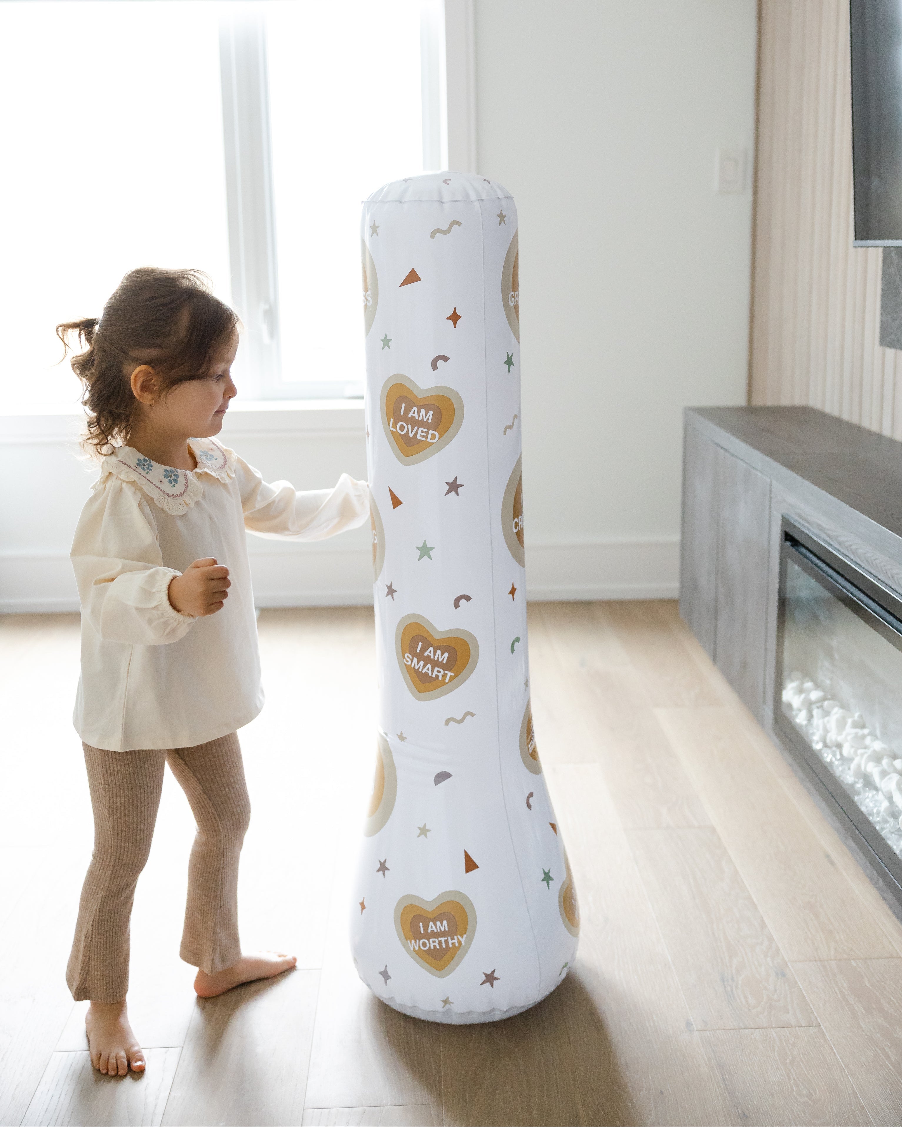 Magic Puncher - Inflatable Punching Bag for Kids with Positive