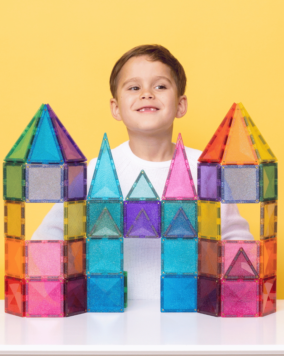 CONNETIX Glitter Castle Pack 48 pc - Magnetic Tiles