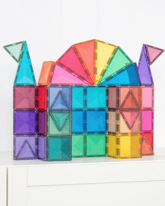 CONNETIX Glitter Castle Pack 48 pc - Magnetic Tiles