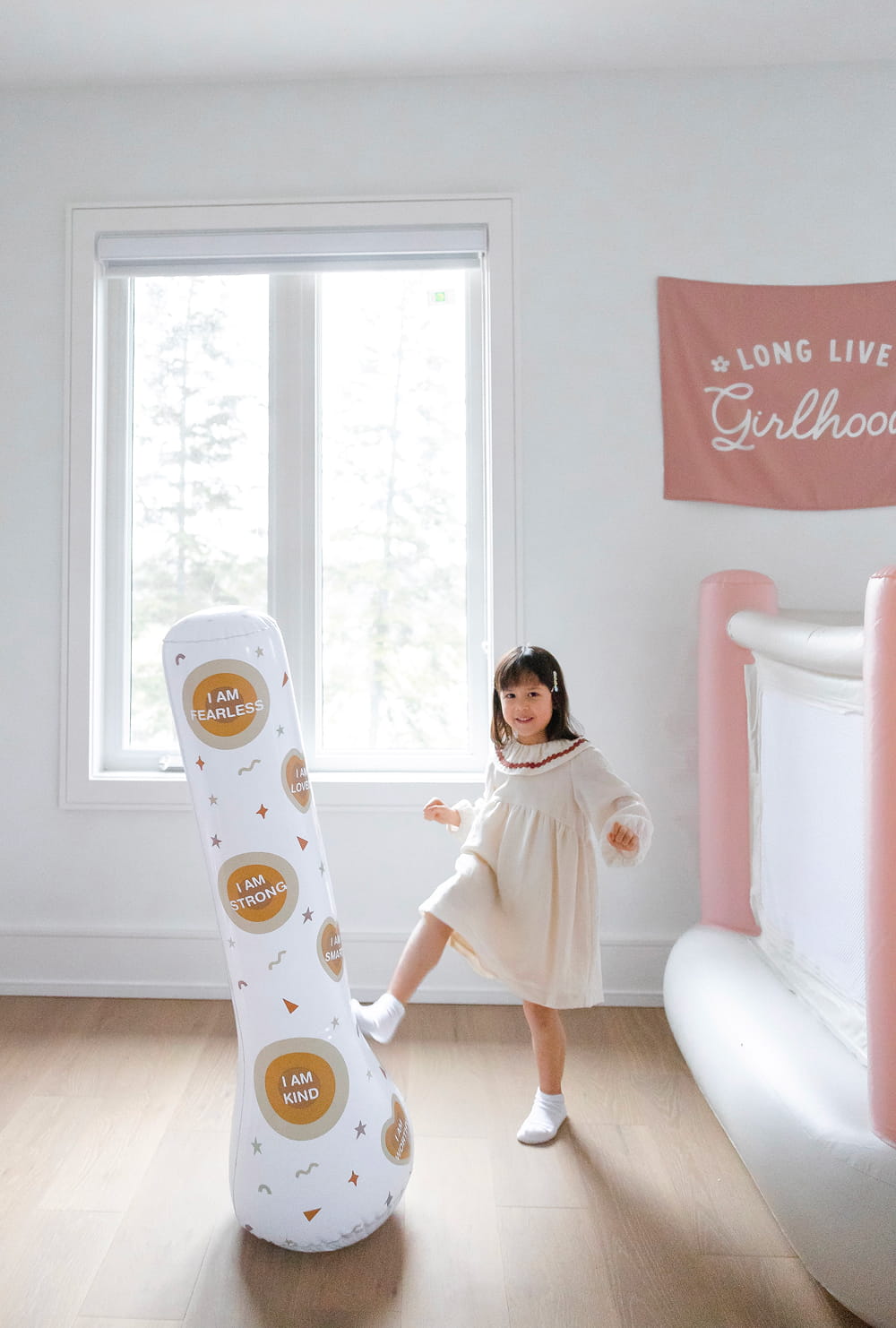 Magic Puncher - Inflatable Punching Bag for Kids with Positive