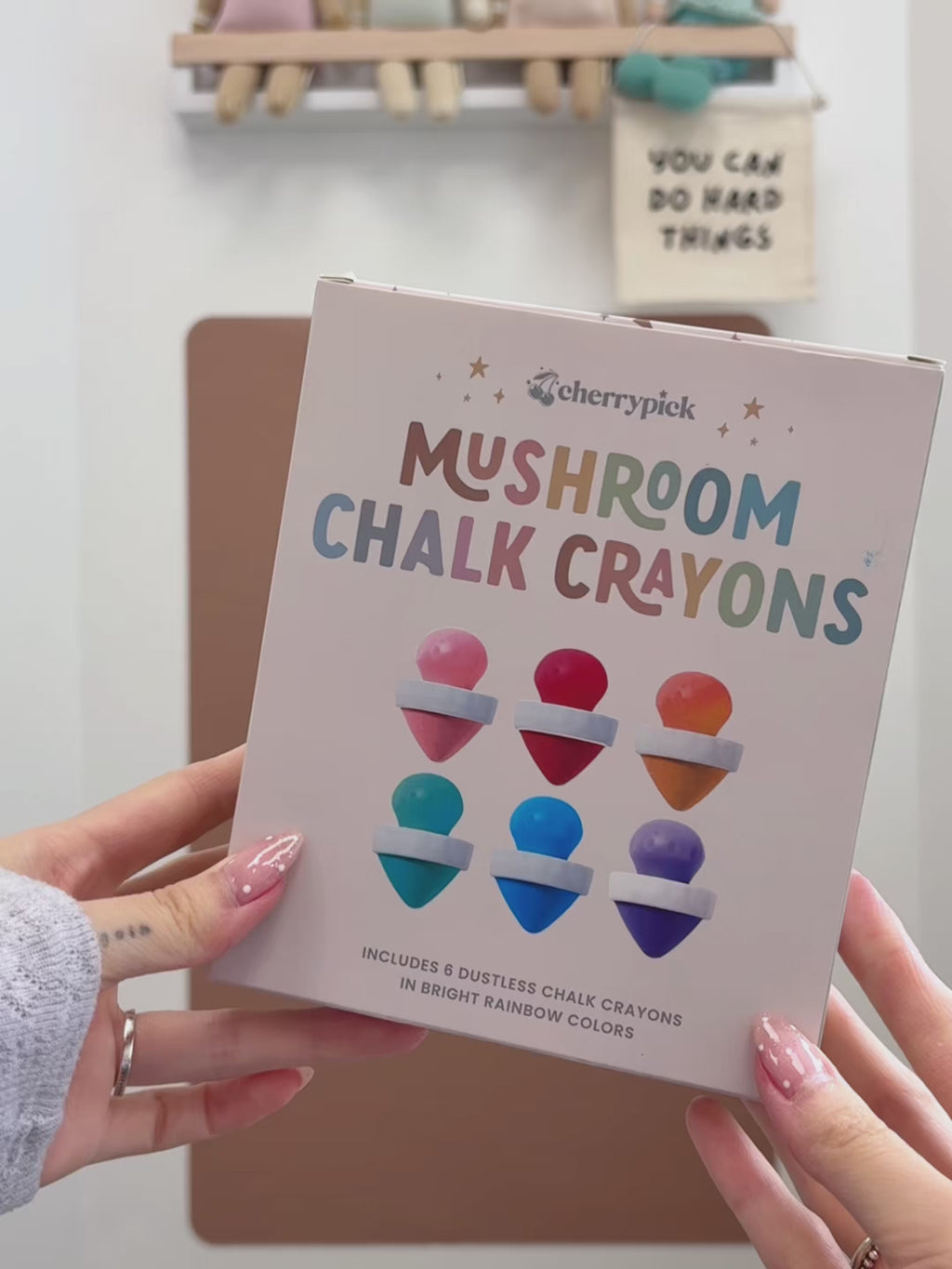 Mushroom Chalk Crayons for Magic Playwall