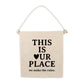 TS This Is Our Place Swiftie Canvas Hang Sign