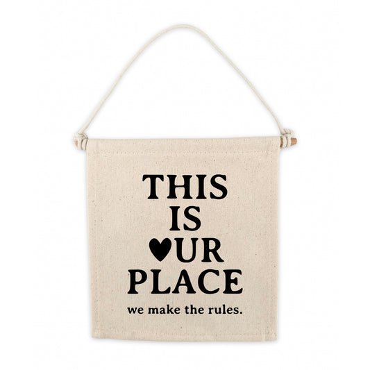 TS This Is Our Place Swiftie Canvas Hang Sign